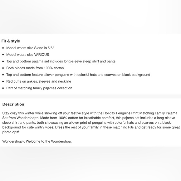 XXL Knit Jersey 100% Cotton Blue Buffalo Check Pajamas Pjs Womens Target NEW NWT - Picture 5 of 6